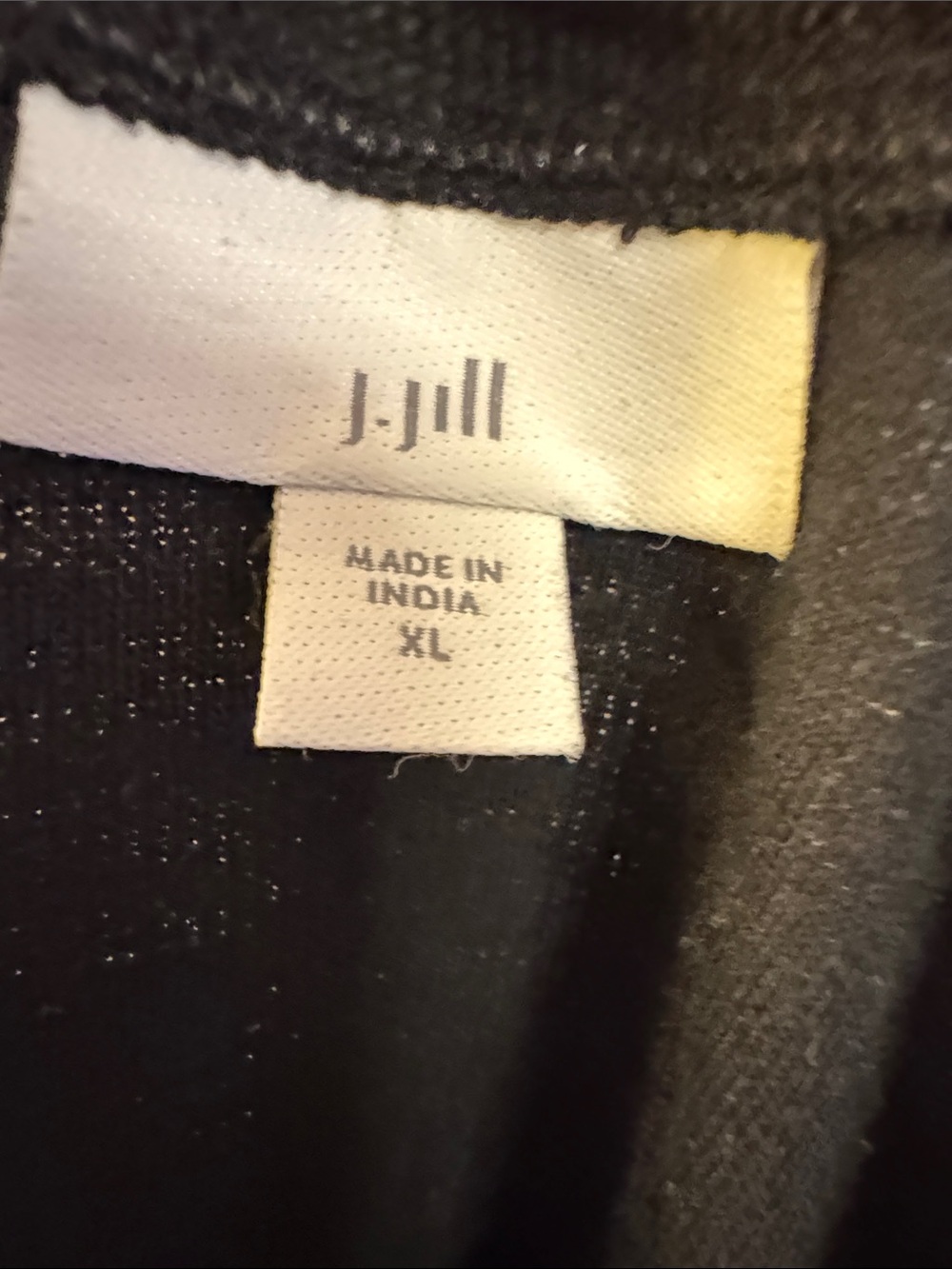 J. Jill Black Long-Sleeve Pocket Tunic - Picture 2 of 6
